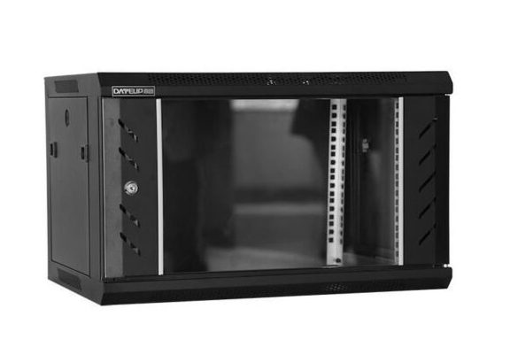 Rack de perete 12U, 19 inch, 600x600, usa din sticla, panouri detasabile, DATEUP MP.6612.9001