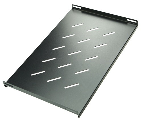 Raft fix pentru rack, SHELF-450, dimensiuni maxime 280x500mm, fixare laterala, fante ventilatie, metalica