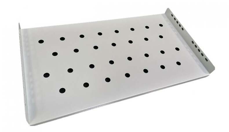 Raft fix rack 19 inch, adancime utila 250mm, 1U, ventilata, otel 1.2mm, gri, Braun Group WMF250
