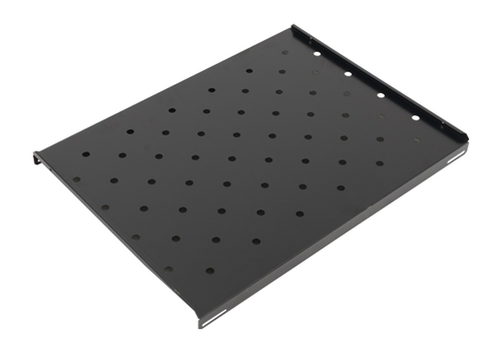 Raft fix, pentru rack de podea, metalic, adancime 650 mm, negru, Asytech, ASY-S-1000F
