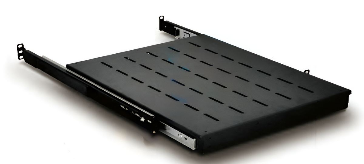 Raft mobil pentru rackuri cu adancime de 600 si 800, 440x350, sarcina maxima 30kg, negru, Safer RAFTMO60-80