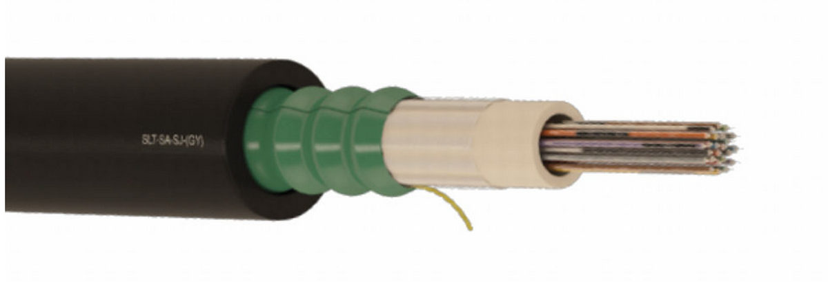 Fibra optica 12 fire Single Mode 1200N cu armatura, 100m, ETK SLT-SA-SJ-(GY12)-12x100