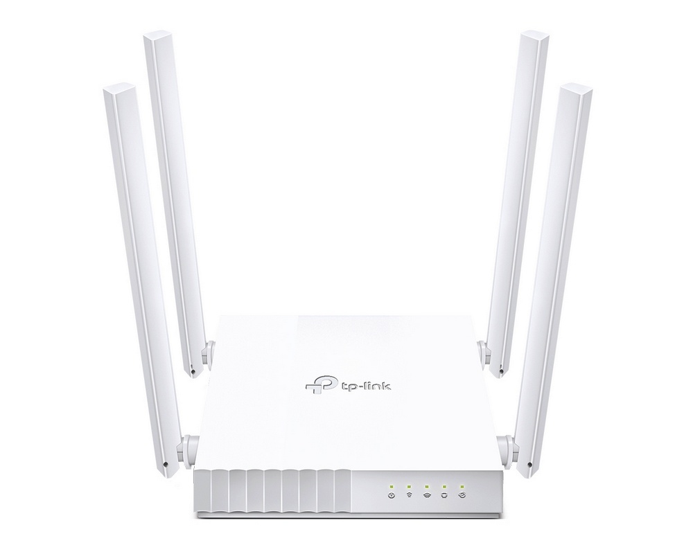 Router wireless, 2.4 GHz, 5 GHz, 4 porturi, 433 Mbps, Tp-Link AC750, Archer C24