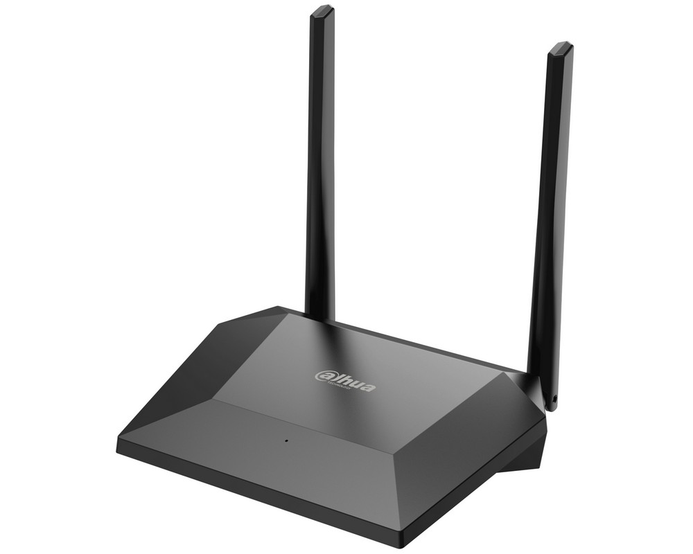Router wireless, 4 porturi, 2.4 GHz, 300 Mbps, 2 antene externe, Dahua DH-N3