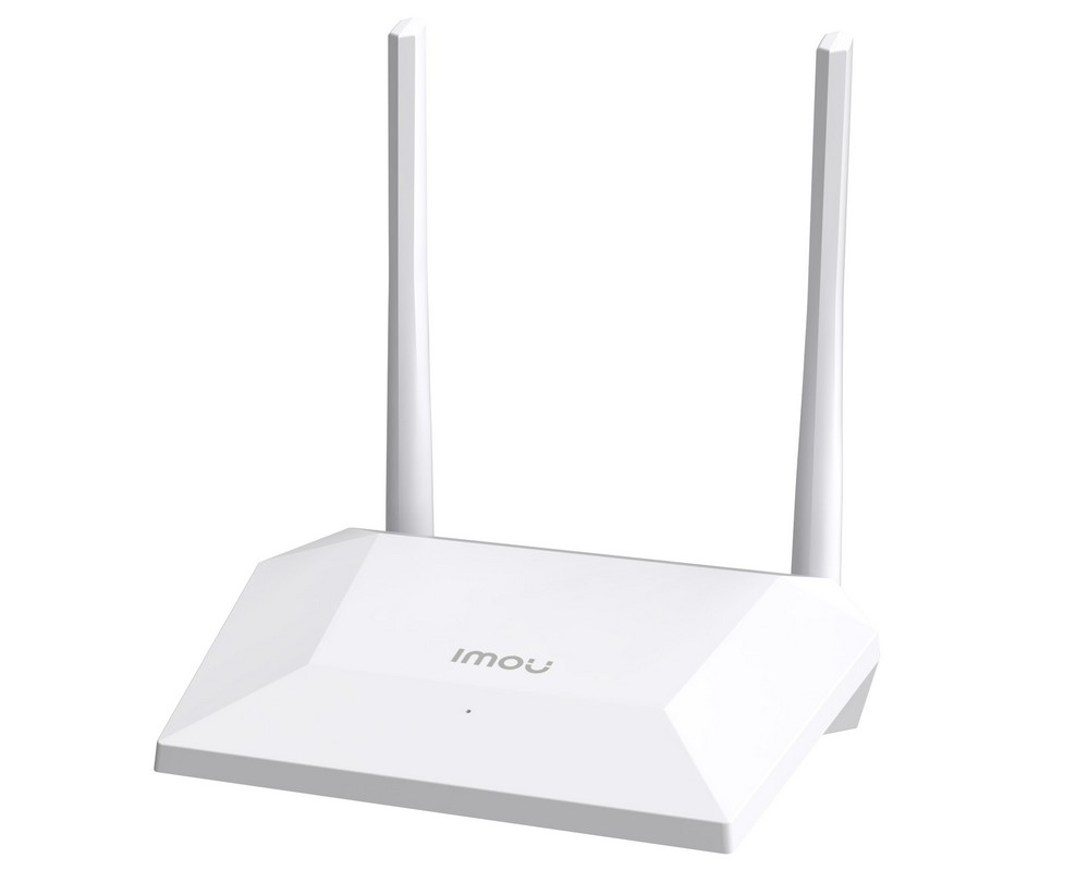 Router wireless, 4 porturi, Wi-Fi 300 Mbps, 2.4 GHz, 2 antene externe 5 dBi, Imou, HR300