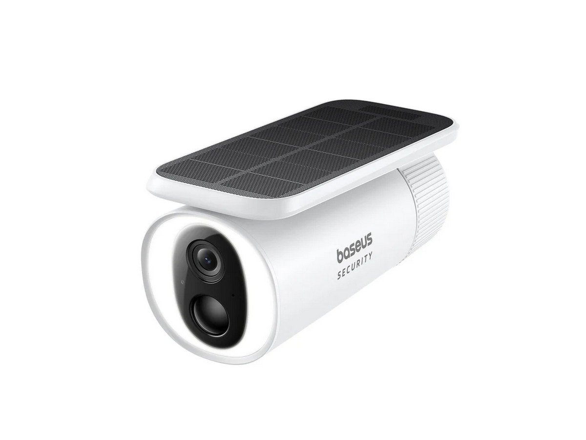 Camera de supraveghere wireless cu panou solar si baterie, Baseus S0SW002130, Wi-Fi 2.4GHz, 4MP, iluminare duala, audio bidirectional, PIR, memorie interna 8GB,  IP67