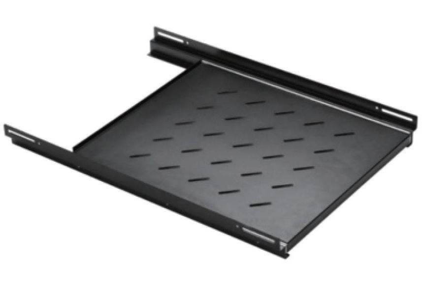 Tava culisanta pentru rack de 1000mm, 470x 650x 55mm, standard 19 inch, capacitate 30kg, negru, Safer SAF- MOBSHELF650-RK1000FLOOR