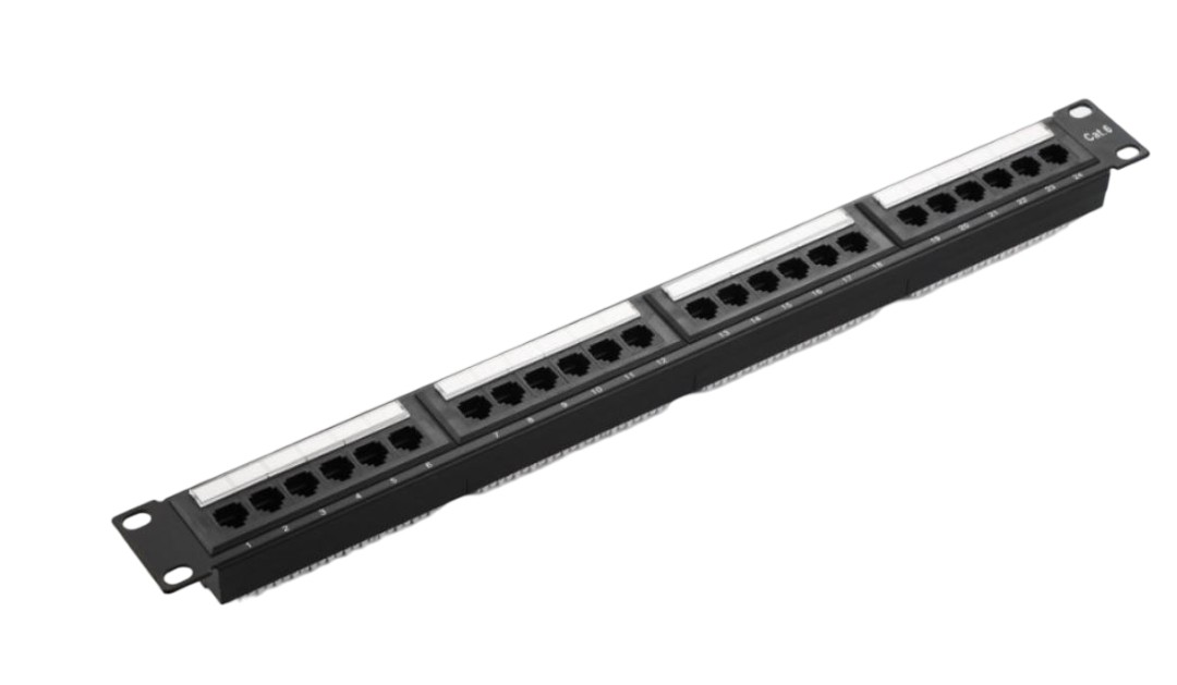 Patch panel pentru fibra optica UTP CAT5E, 24 porturi, 19 inch, Safer SAF- PPCAT5E24