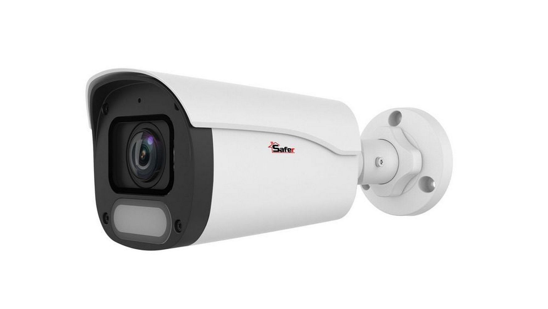 Camera supraveghere IP Safer SAF-IPCBM4MPWISPF28(U), 4MP, ColorHunter, LED alb 30m, microfon, slot microSD, PoE, IP67