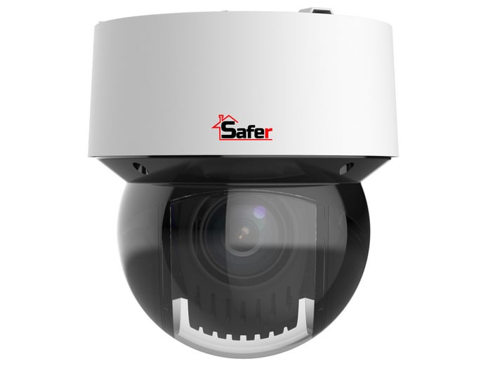 Camera supraveghere IP PTZ mini, 4MP, zoom optic 16X, Wi-Fi, LightHunter, Smart IR100m, audio bidirectional, slot card microSD, PoE, Safer SAF-IPCPTZ4MP100F5588(U)