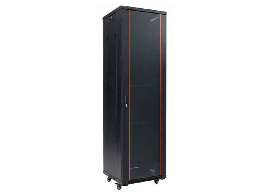 Rack 19 inch, 37U, 600x 600, sarcina 800kg, pentru podea, otel, negru, Safer SAF-NC-6637