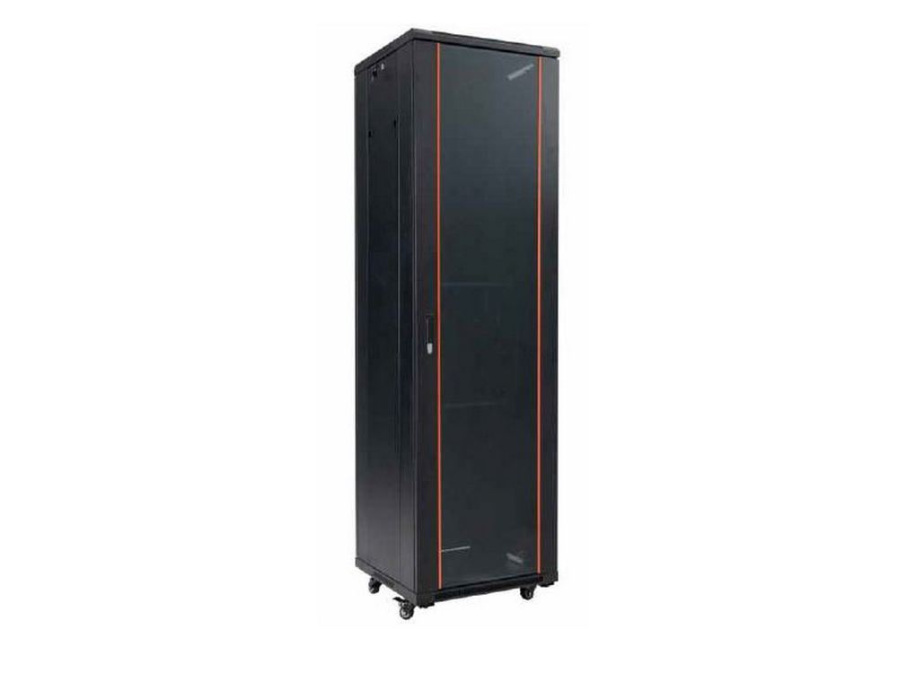 Rack 19 inch, 27U, 600x 800, sarcina 800kg, pentru podea, otel, negru, Safer SAF-NC-6827