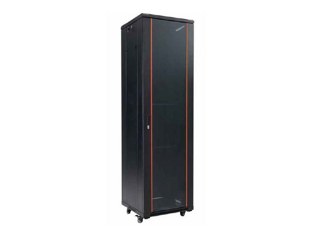 Rack 19 inch, 42U, 600x 800, sarcina 800kg, pentru podea, otel, negru, Safer SAF-NC-6842