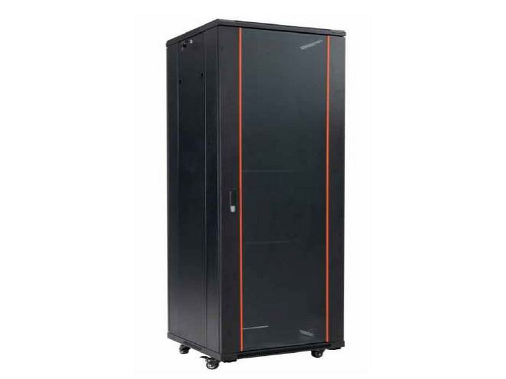 Rack 19 inch, 42U, 800x 1000, sarcina suportata 800kg, pentru podea, otel, negru, Safer SAF-NC-8142