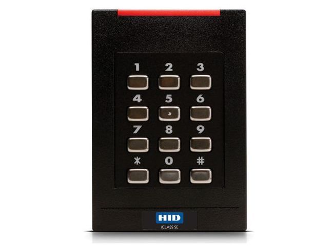 Cititor de proximitate iClass HID SE RK40, tastatura si compatibilitate multi-card, frecventa 13.56MHz, IP55, policarbonat