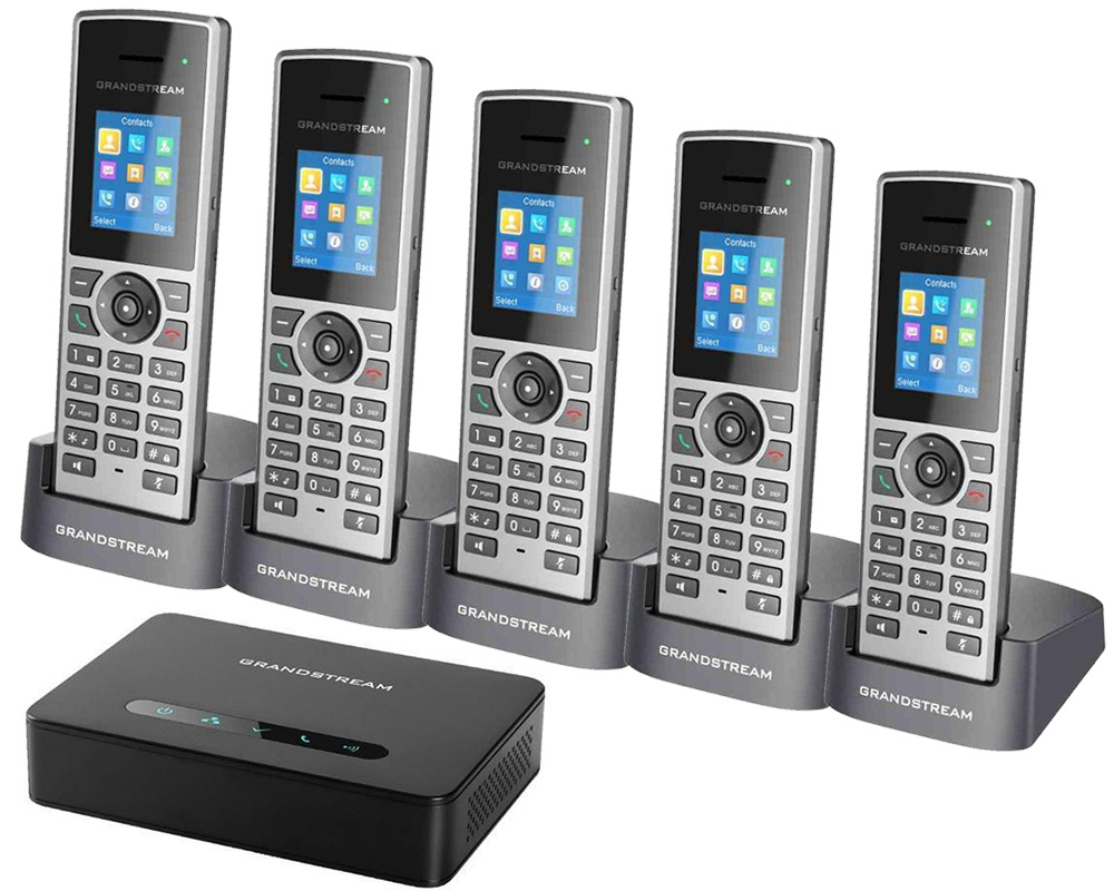 Set baza DP750 + 5 telefoane dect grandstream DP722