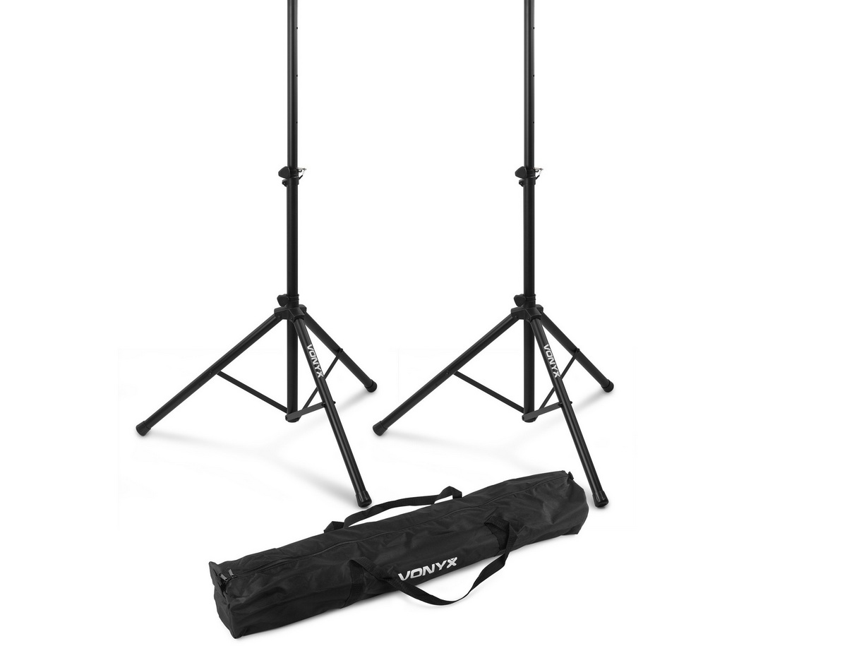 Set 2 stative pentru boxe Vonyx LS01K, 100-175cm, geanta de transport inclusa