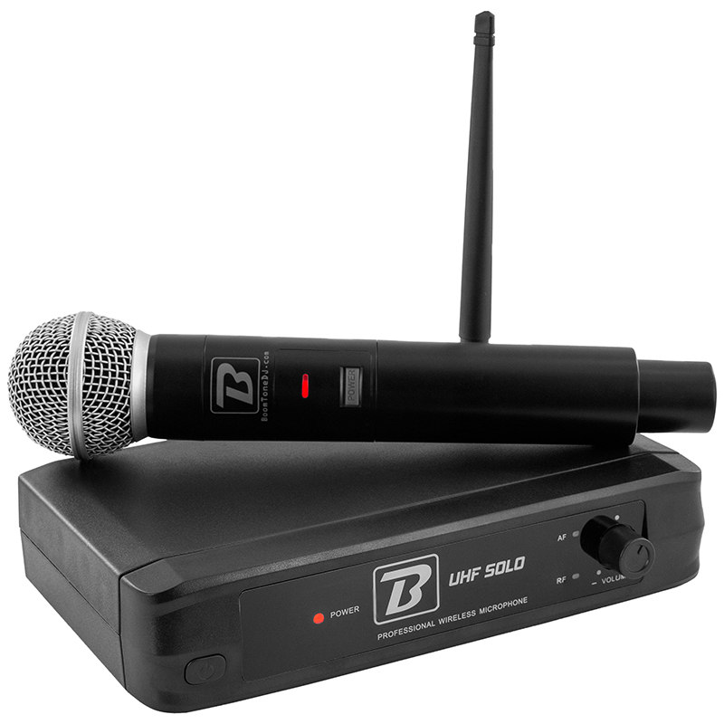 Set microfon wireless si receptor UHF SOLO, 682.2MHz, putere transmisie 30mW, BoomTone DJ, UHF SOLO F1