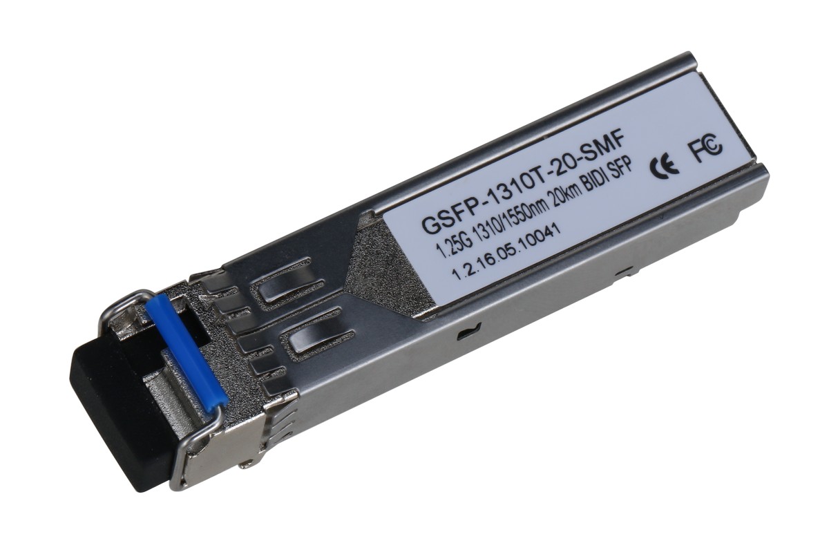 Modul SFP Gigabit Singlemode, distanta transmisie 20km, Dahua GSFP-1310T-20-SMF