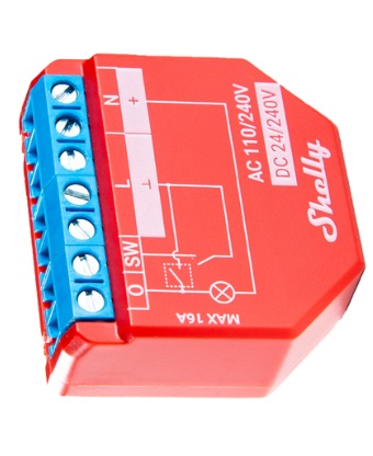 Shelly Plus 1 PM contor inteligent de energie pentru priza, monitorizare consum, control prin Wifi si Bluetooth