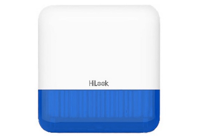 Sirena wireless externa HIKVISION ALARM-S201-E-WE-Blue, 868 MHz, 110 dB, autonomie 3 ani, IP65, anti-sabotaj, configurare APP