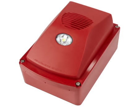Sirena adresabila de incendiu, pentru exterior, cu flash, izolator incorporat, IP55, DSC FC445AVR