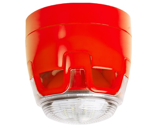 Sirena cu flash exterior pentru sisteme detectie incendiu, conventionala lentila transparenta, IP65 - Honeywell CWSS-RW-W5