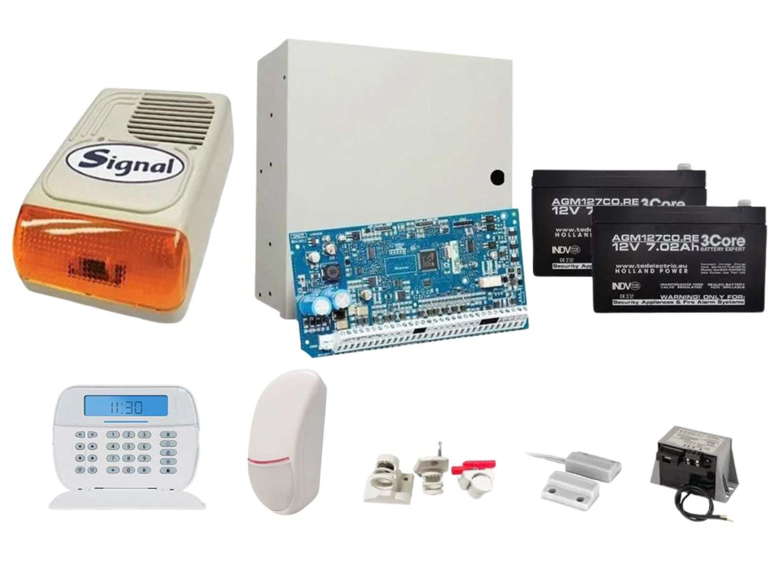 Sistem de alarma cablat DSC ICON cu doua elemente de detectie, de exterior KIT NEO2016ICON EXT