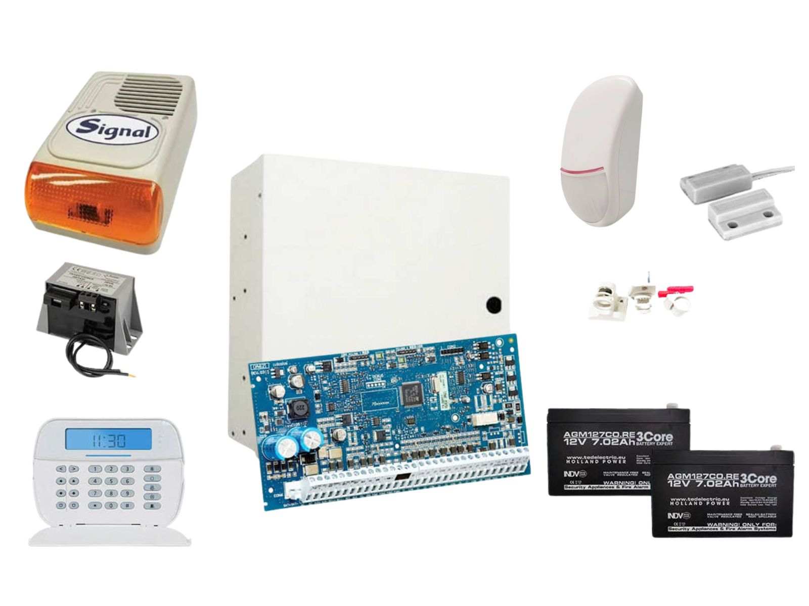 Sistem de alarma cablat DSC ICON cu doua elemente de detectie, de exterior KIT NEO2032ICON EXT