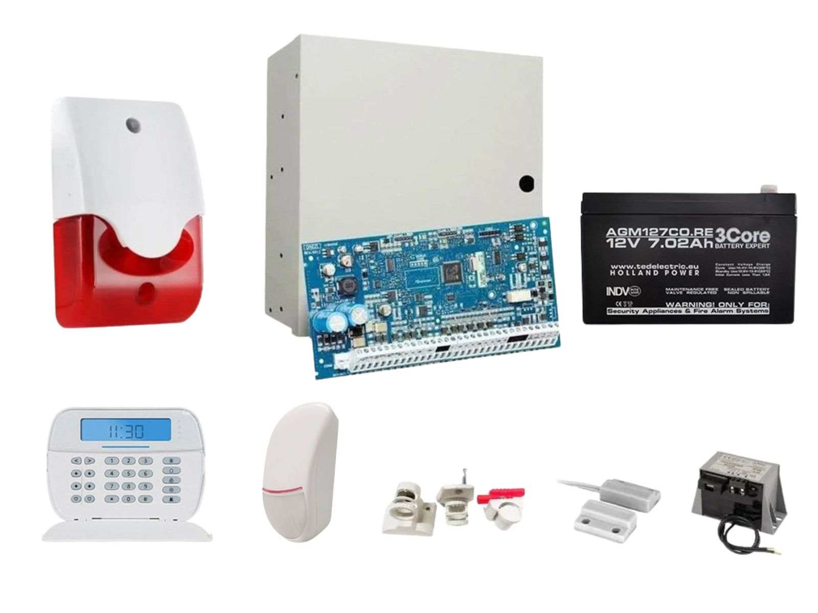 Sistem de alarma cablat DSC ICON cu doua elemente de detectie, de interior KIT NEO2016ICON INT