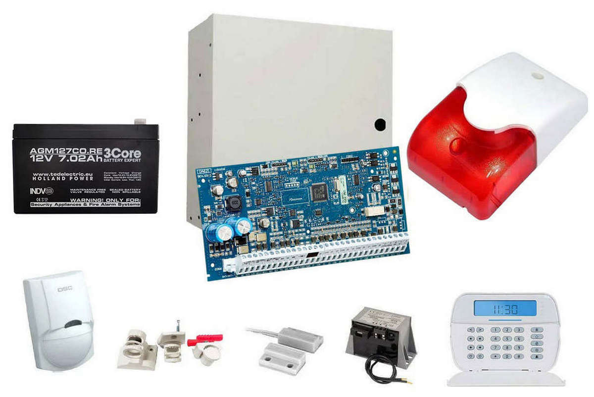 Sistem de alarma cablat DSC ICON cu doua elemente de detectie, de interior KIT NEO2032ICON INT