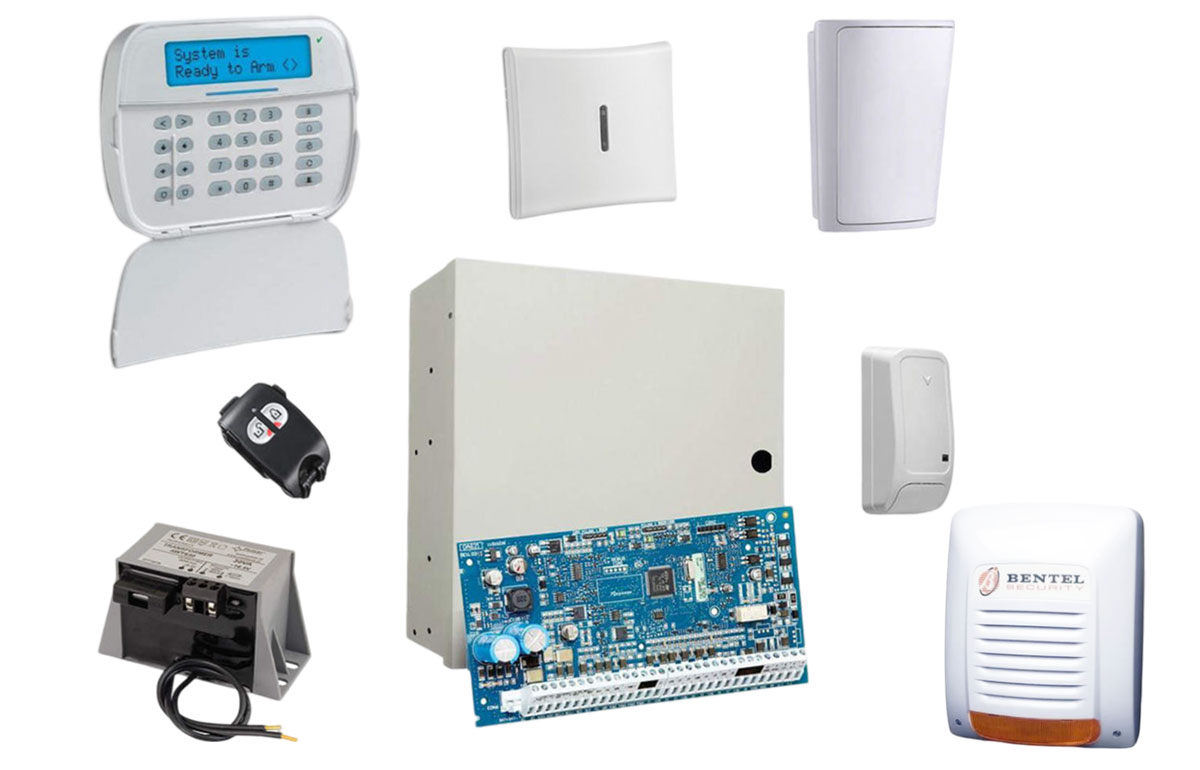 Sistem de alarma hybrid 2 zone wireless de exterior cu comunicare TCP/IP, DSC NEO, NEOKIT2EXT-W