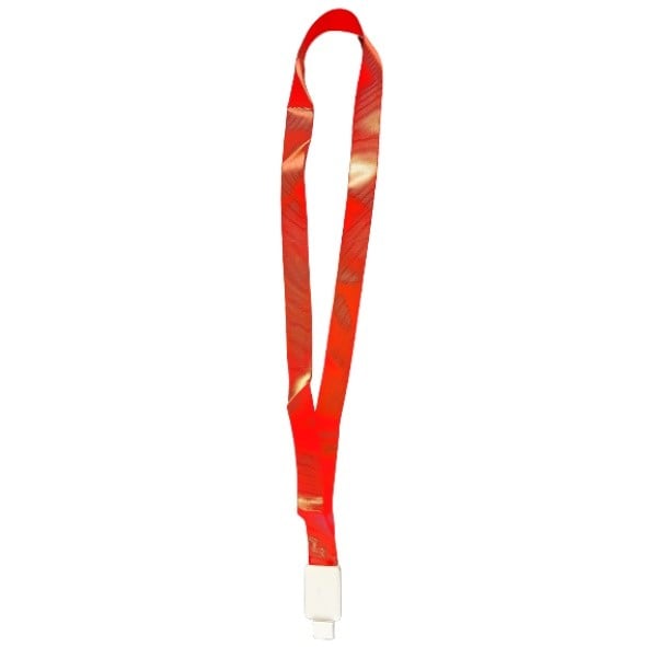 Snur cu port-ecuson retractabil, lungime Culoare rosie 425mm, extensie 380mm, capsa plastic, CF-2036-RD