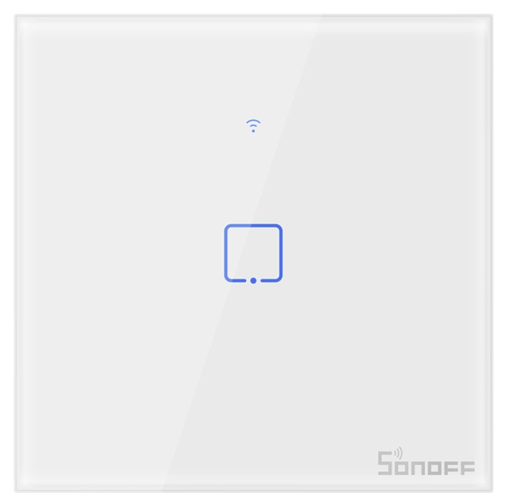 Intrerupator Wifi + RF incastrabil Alb 1 circuit SONOFF  TX T1 EU 1C