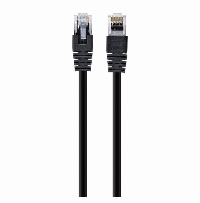 Patch Cord UTP CAT5 E, CCA, 0.25m, negru, AWG26, SP-PT-CAT5-0.25M-BK