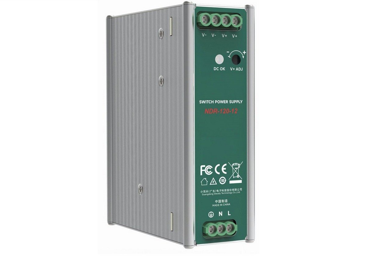 Sursa de alimentare 12V, 10A, montare pe sina DIN, Safer SAF-NDR-120-12