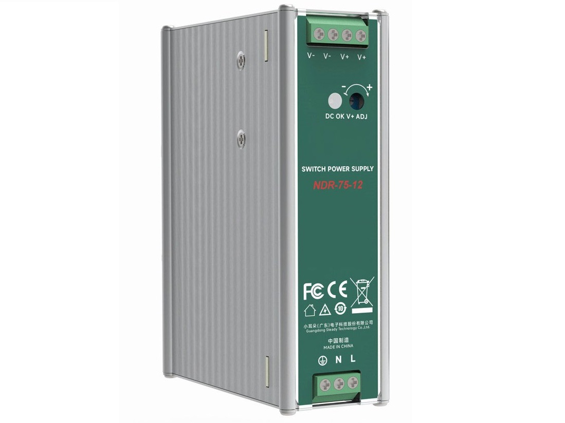 Sursa de alimentare 12V, 6.3A, montare pe sina DIN, Safer SAF-NDR-75-12