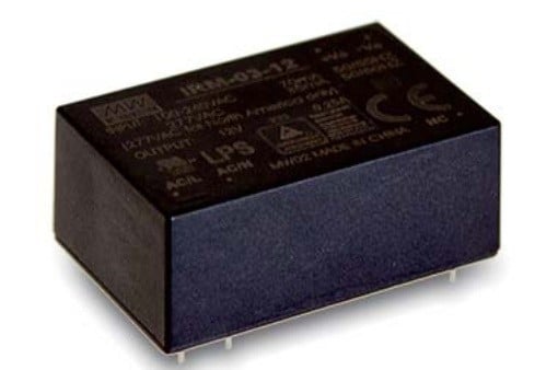Sursa de alimentare MEAN WELL IRM-03-12, AC-DC, industrial, PCB-Mount, 3W, 12V, 250mA, intrare universala, compact
