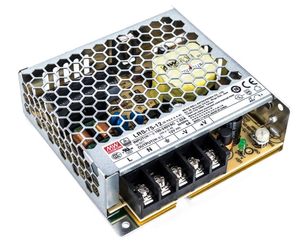 Sursa de alimentare in comutatie, 12V, 6A, Mean Well, LRS-75-12