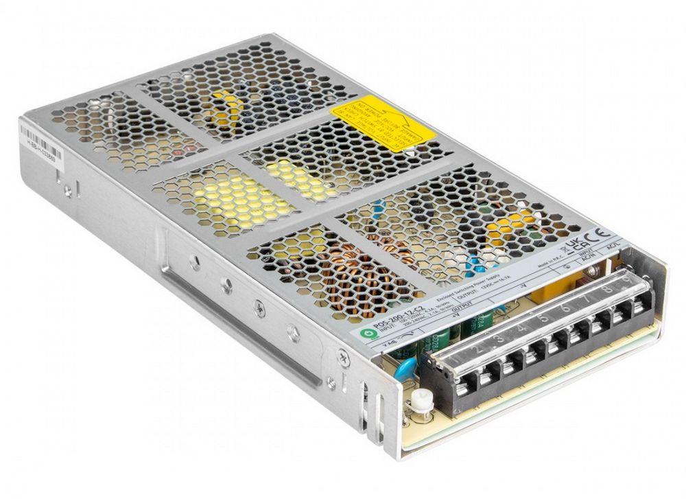 Sursa de alimentare in comutatie, 16.7 A, 12 V, eficienta 85%, POS Power, POS-200-12-C2