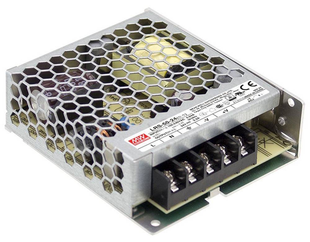 Sursa de alimentare in comutatie, 24V, 2.2A, 51.8W, Mean Well, LRS-50-24
