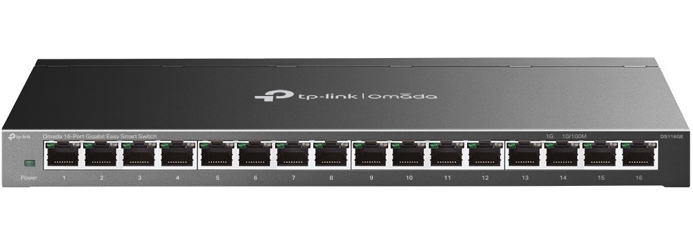 Switch 16 porturi Gigabit 10/100/1000Mbps Omada Tp-link DS116GE, Plug and play, 9.78W