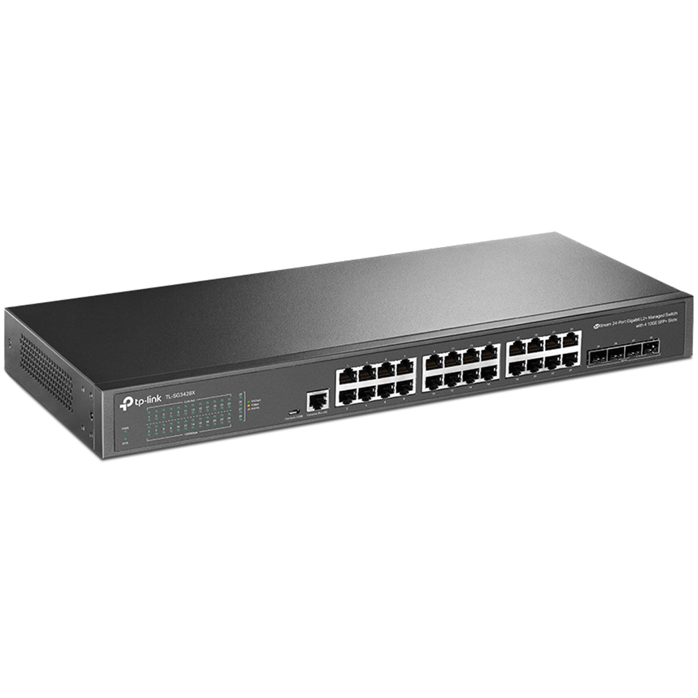 Switch 24 de Porturi Gigabit L2, 4 Sloturi 10GE SFP+, Jetstream, TP-LINK TL-SG3428X