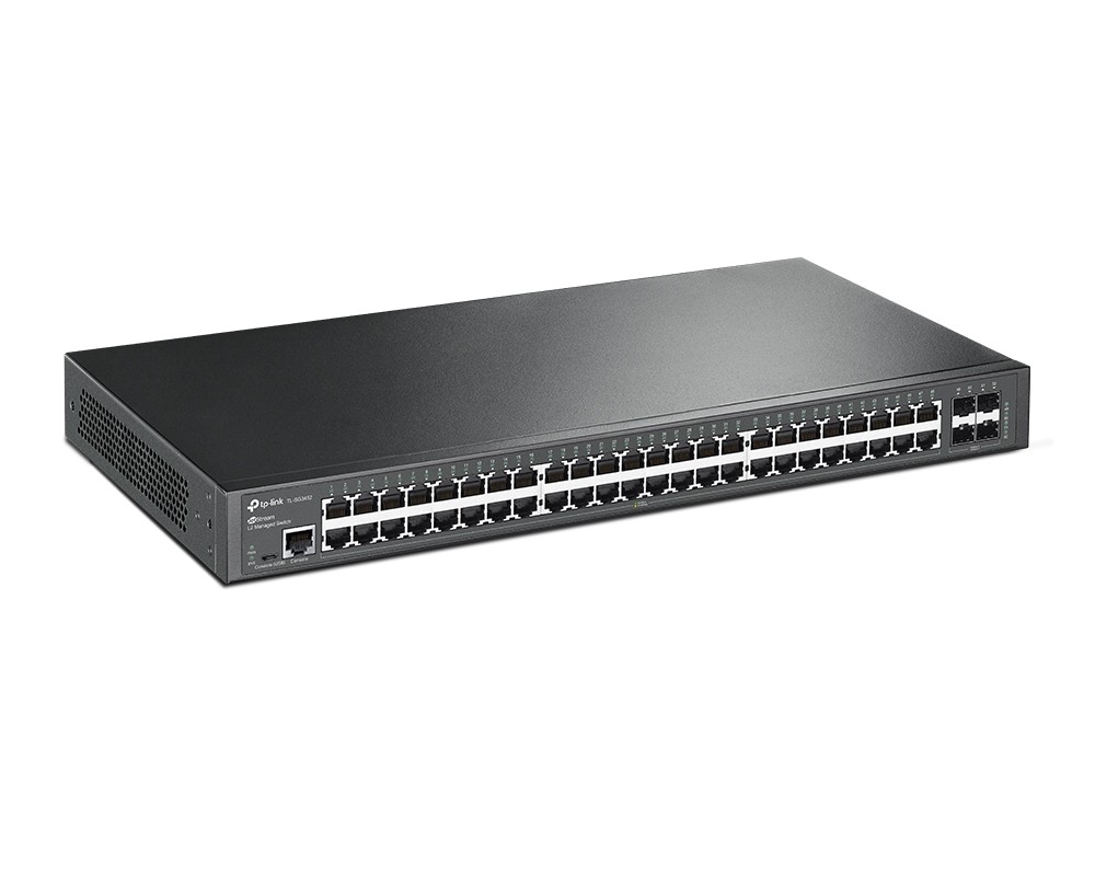 Switch 48 porturi Gigabit + 4 SFP Management L2 TP-Link TL-SG3452