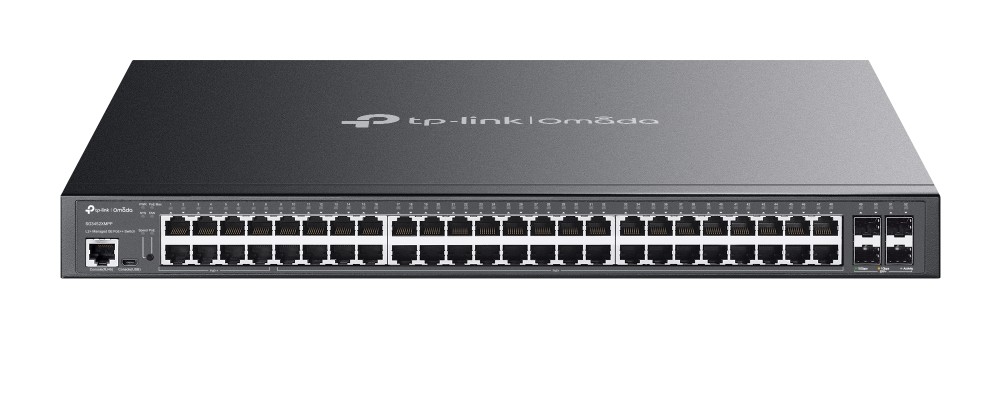 Switch 52 porturi Gigabit Omada Tp-Link SG3452XMPP, 40 porturi PoE+, 8 porturi PoE++, 4 porturi SFP, 750W