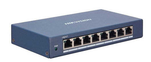Switch 8 porturi Gigabit HIKVISION SMART Management DS-3E1508-EI