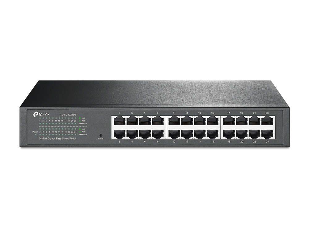 Switch Gigabit cu 24 de porturi 10/100/1000 Mbps Easy smart configuration, Tp-Link TL-SG1024DE