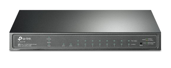Switch TP-Link TL-SG2210P, 8 Porturi PoE, Gigabit PoE+ si 2 sloturi SFP, 61W
