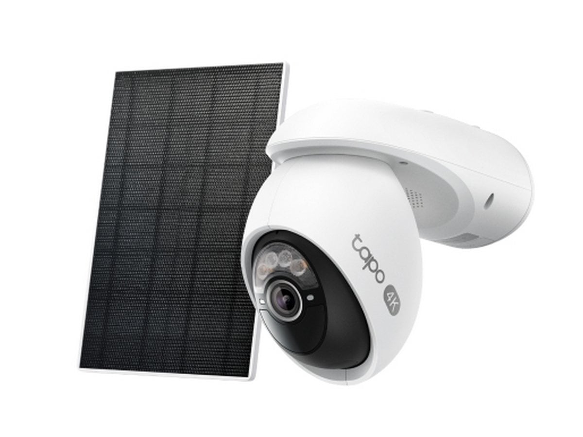 Camera supraveghere IP cu panou solar Tapo C660 KIT, 4K 8MP, Wi-Fi 2.4/5GHz, rotire, inclinare din aplicatie, baterie, detectie inteligenta, audio, slot SD, IP65