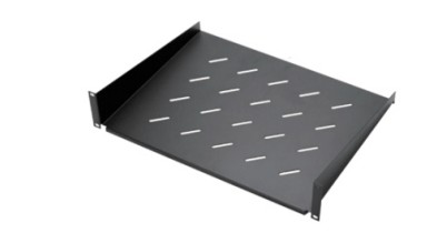 Tava fixa pentru rack de perete, 2U, 300mm, cu urechi de prindere, Safer SAF-FIX300-RK4502U